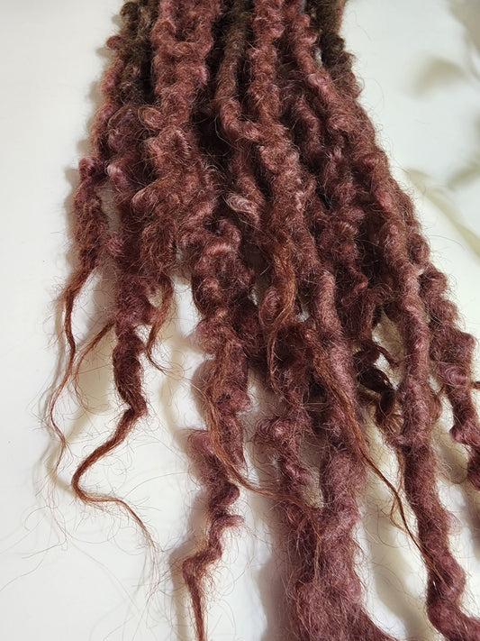 Made to Order 12 Double Ended ~22" Wool Dreadlocks with tapered ends