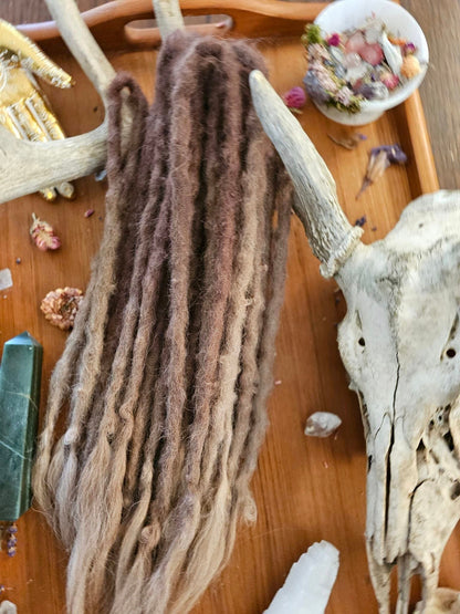 14 Double Ended 15-19" Soft Blonde Extra Thick Dreadlocks with Luxury Ends