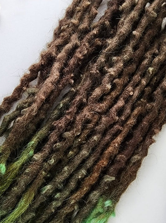 Made to Order 12 Single Ended ~26" Wool Dreadlocks with tapered ends