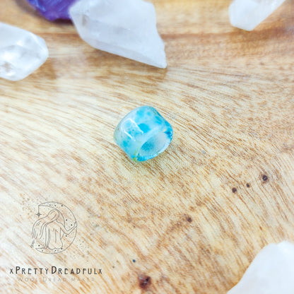 Thin Ice Small Barrel Dreadbead